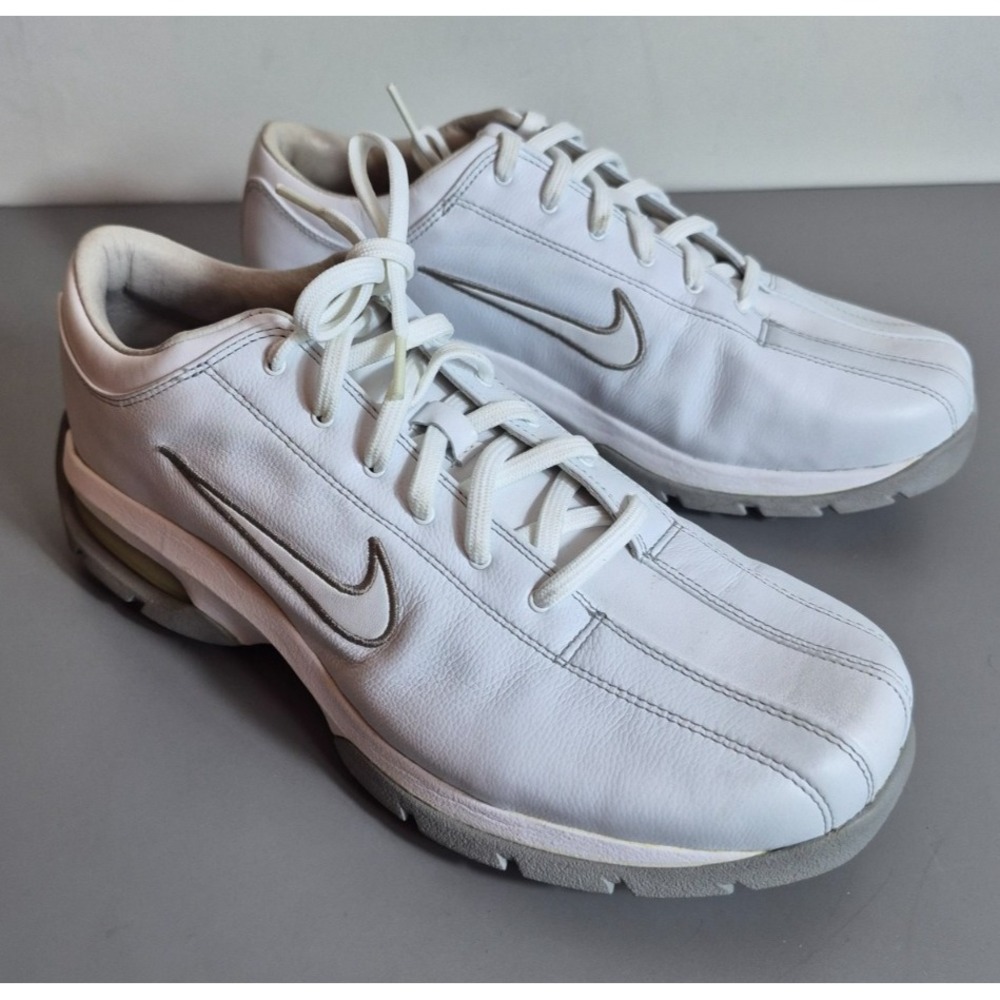 Nike Sport Performance Womens Giddy Up Golf Shoes White Gray 307423-111 8.5 Wide